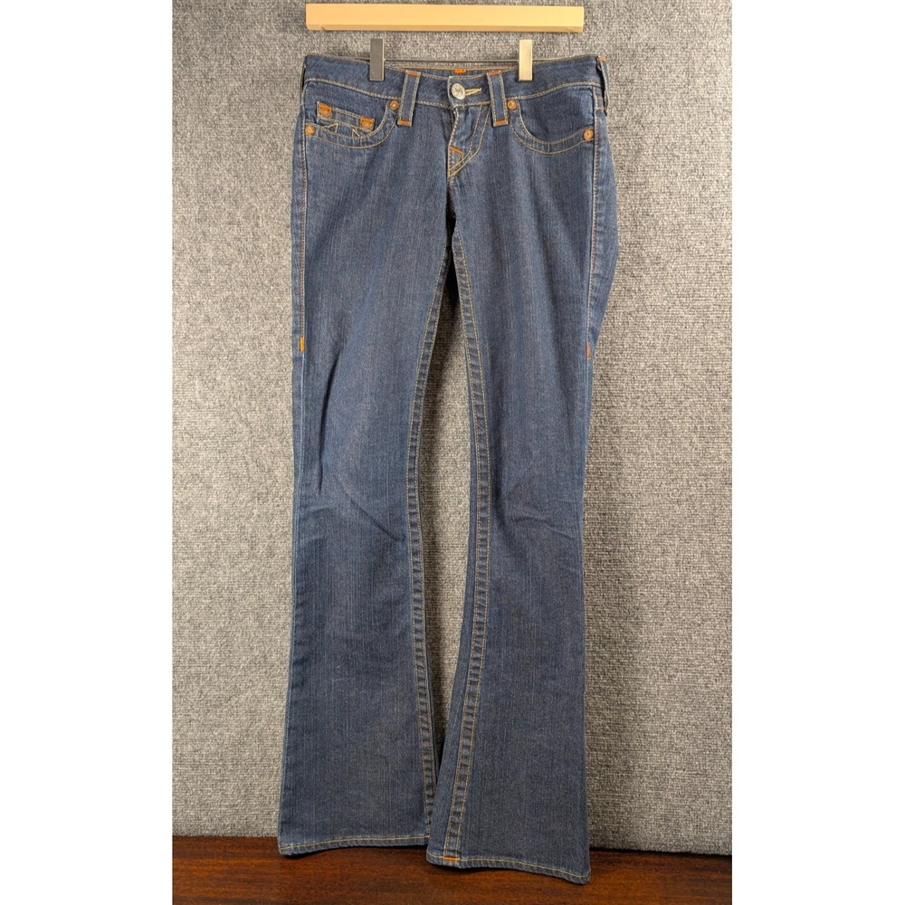 True Religion Bobby Bootcut Jeans Made in USA Dark Wash Size 26